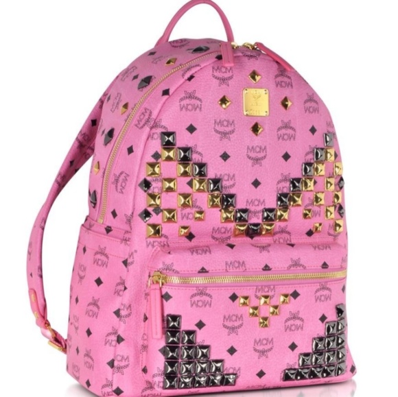 pink mcm bookbag